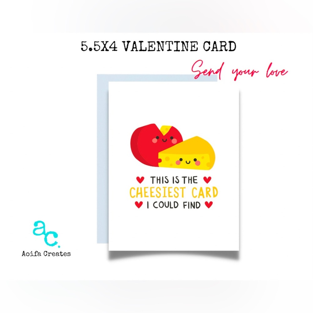 Valentine Card cheesy card for Valentine’s Day